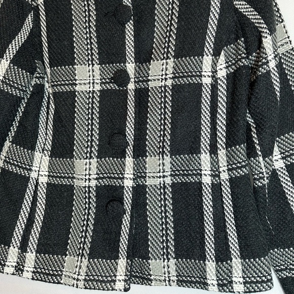 Merona Womens Size XS Plaid Jacket Blazer Coat Cloth Cover Buttons Pockets Lined - Picture 10 of 16